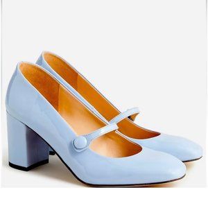 J. CREW NEW WOMEN'S MAISIE MARY JANE HEELS IN ITALIAN PATENT LEATHER  SIZE 9